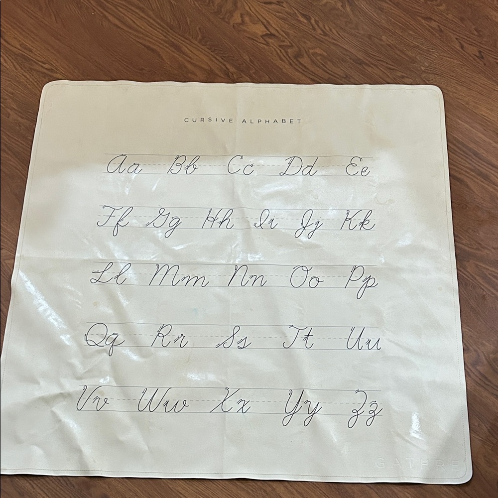 Gather Midi Cursive Alphabet Educational Mat